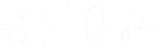 up to 50% off